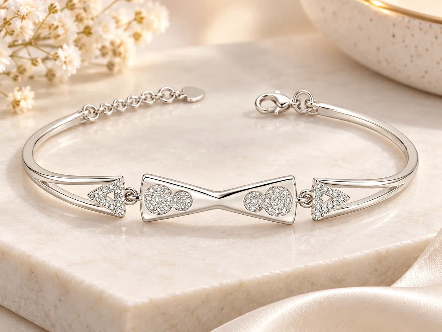 Celeste Twin Hearts Bracelet