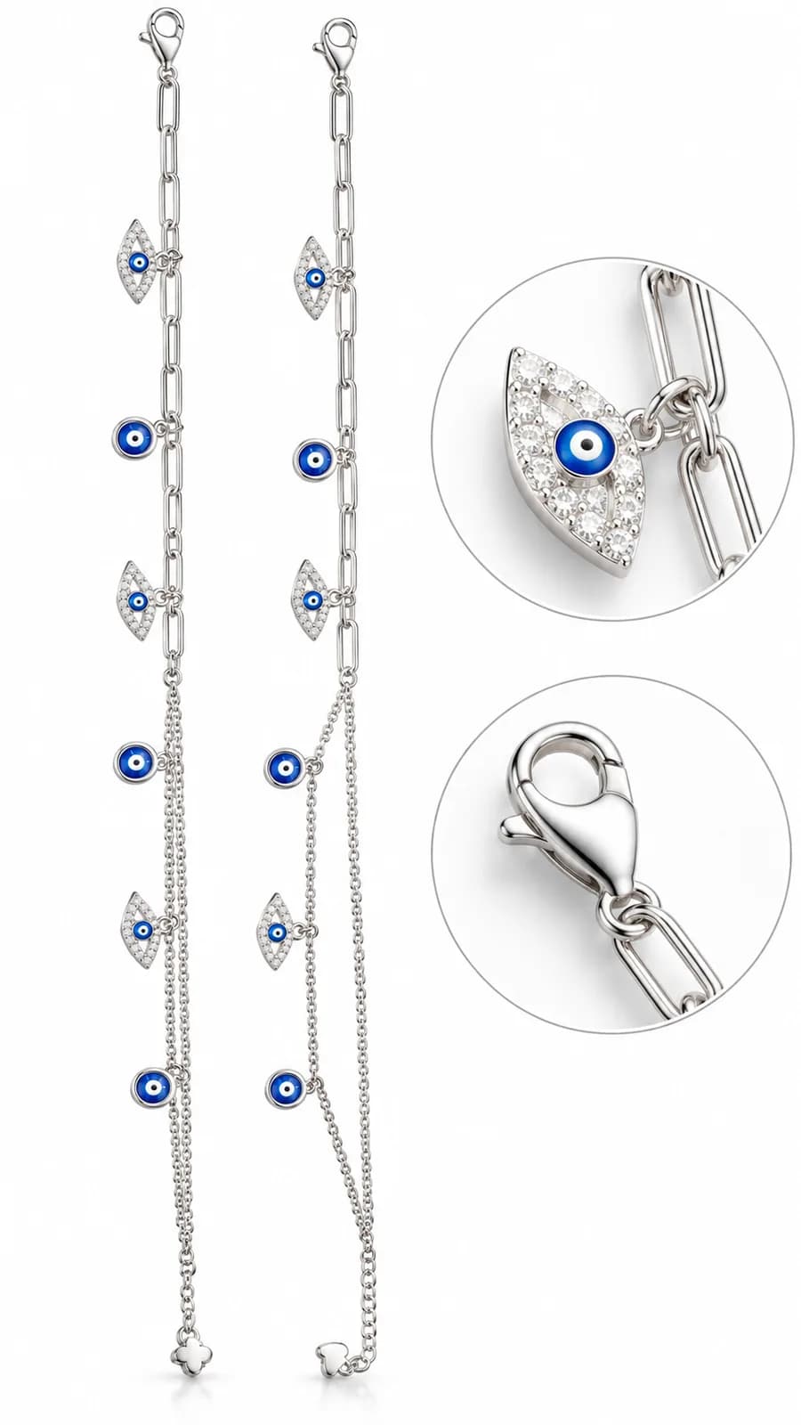 Celestial Evil Eye Charm Anklet