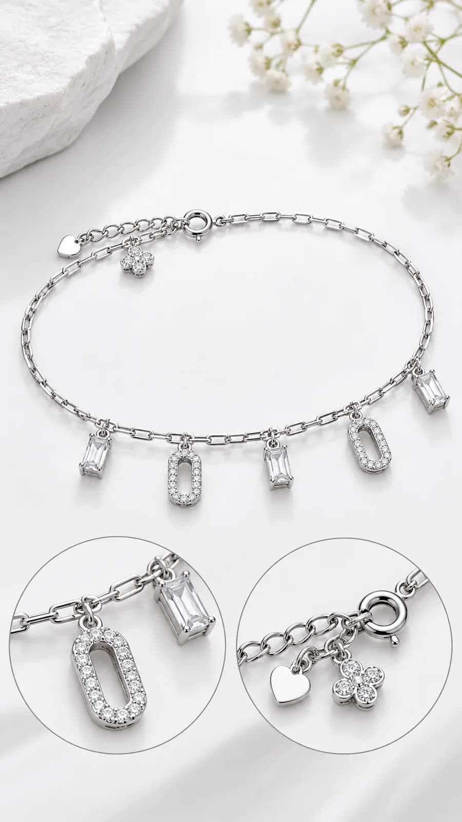 Celestial Link Charm anklet