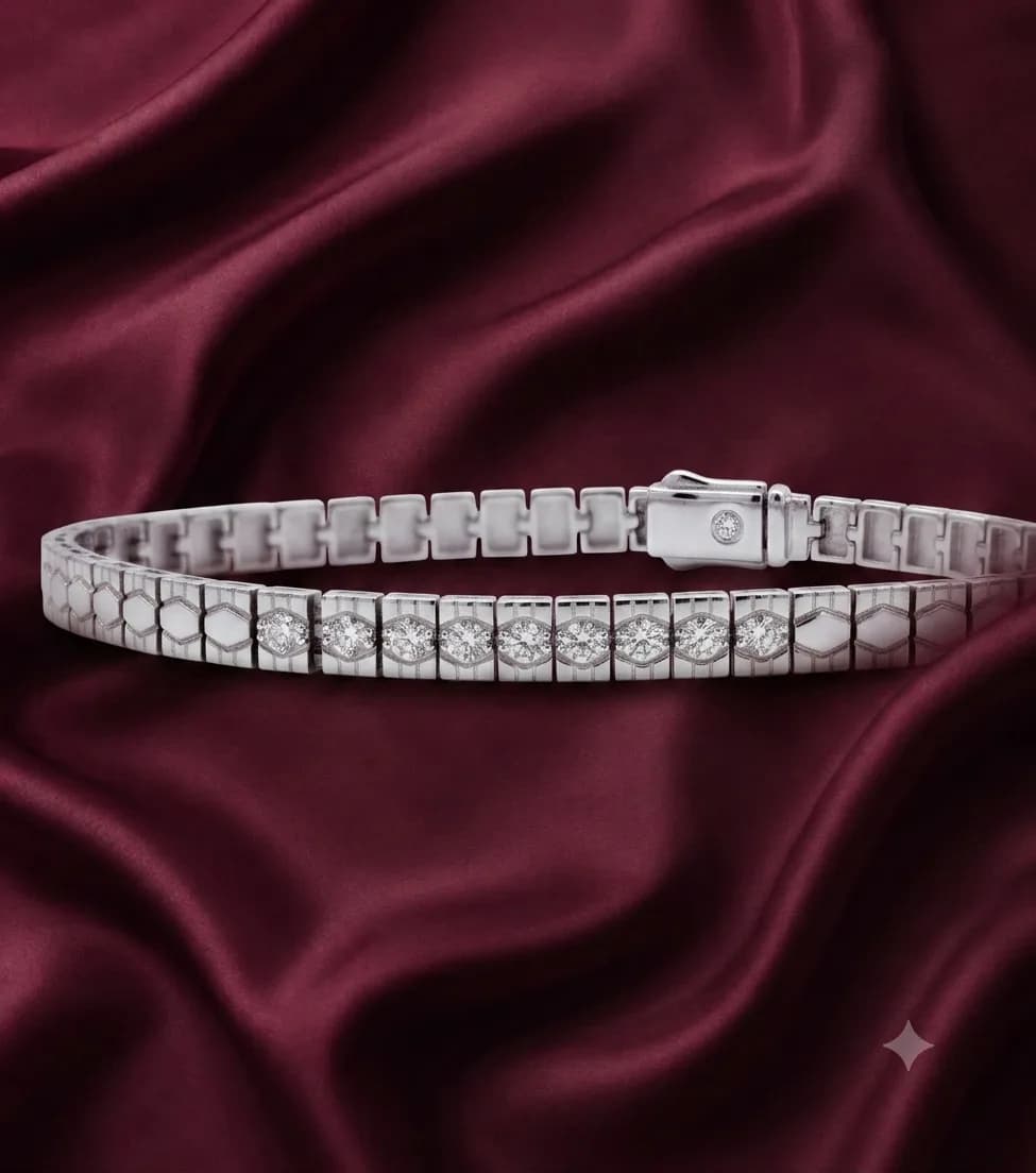 Classic Silver Link Men’s Bracelet