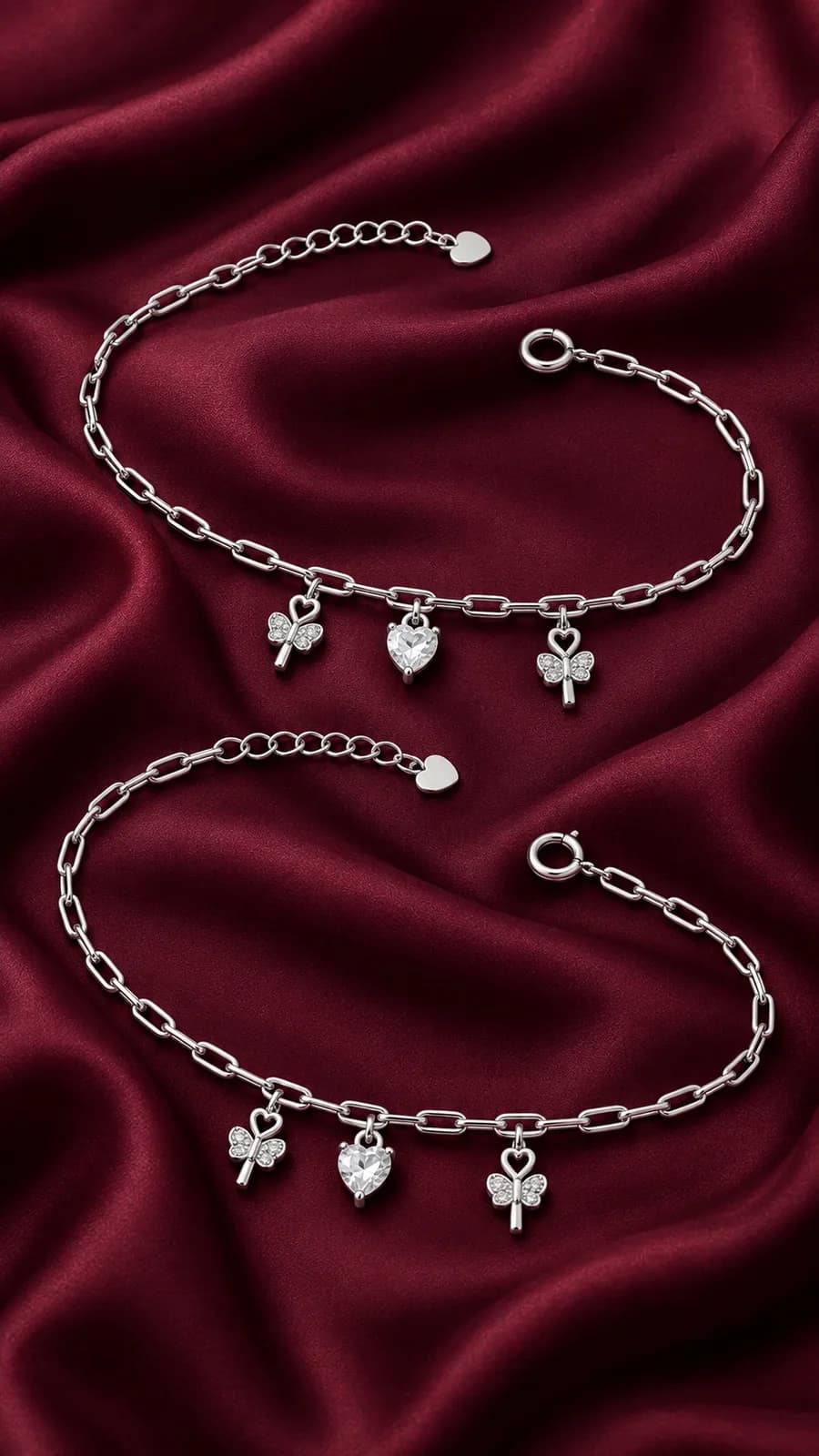 Celestial Butterfly Charm Anklet