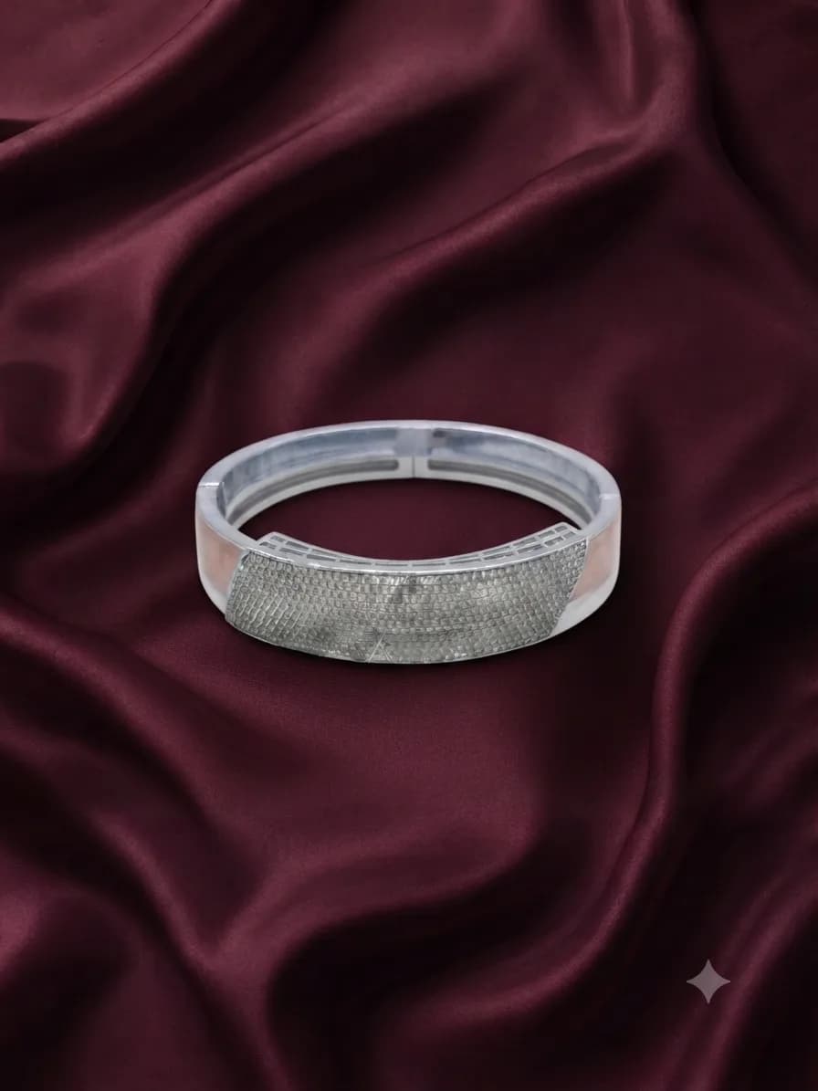 The Diamond-Accented Bangle