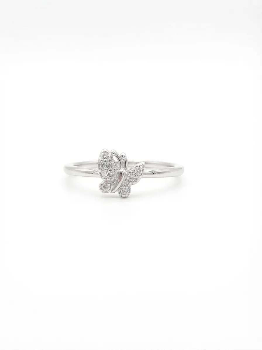 The Crystal Butterfly Ring