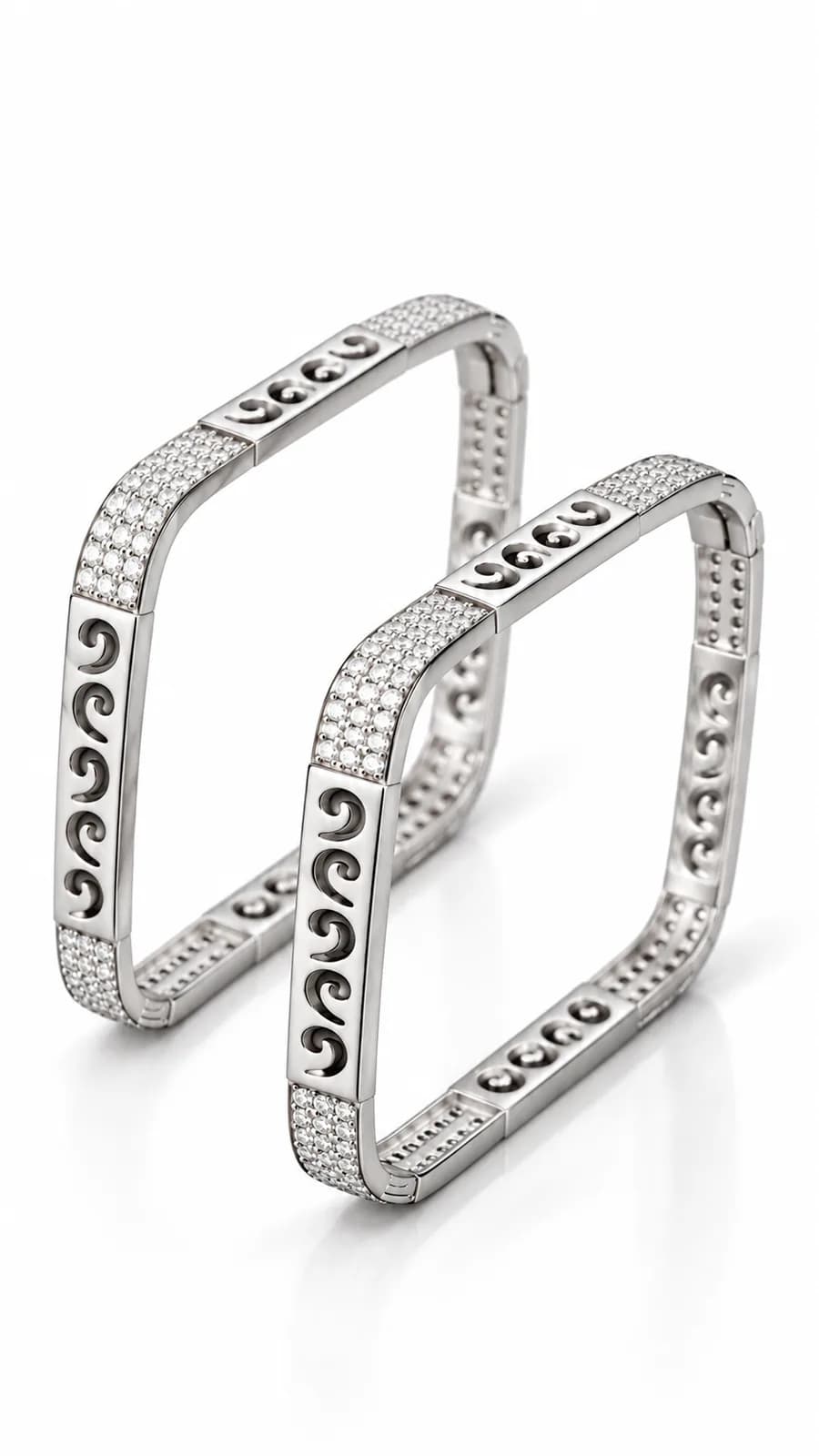 Silver Swirl Bangle
