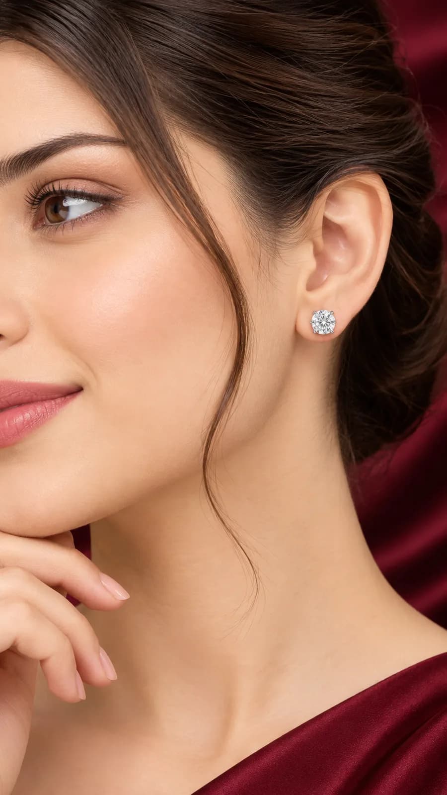 Classic Solitaire Diamond Stud Earrings