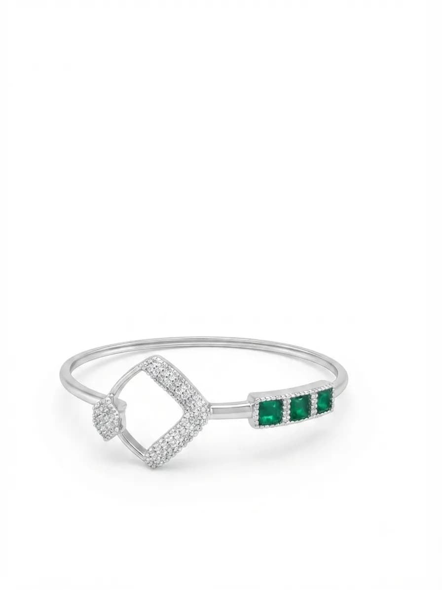 Celeste Emerald Bangle
