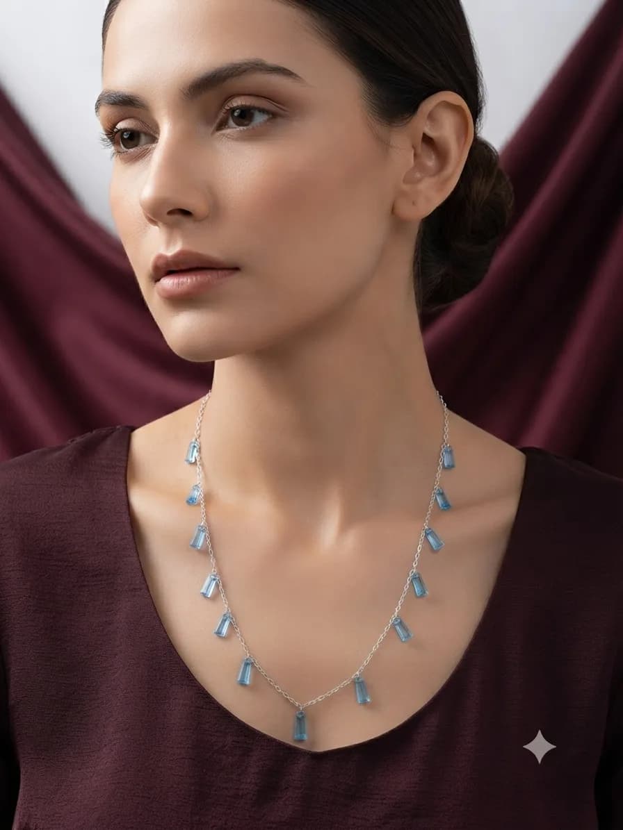 Azure Cascade Necklace