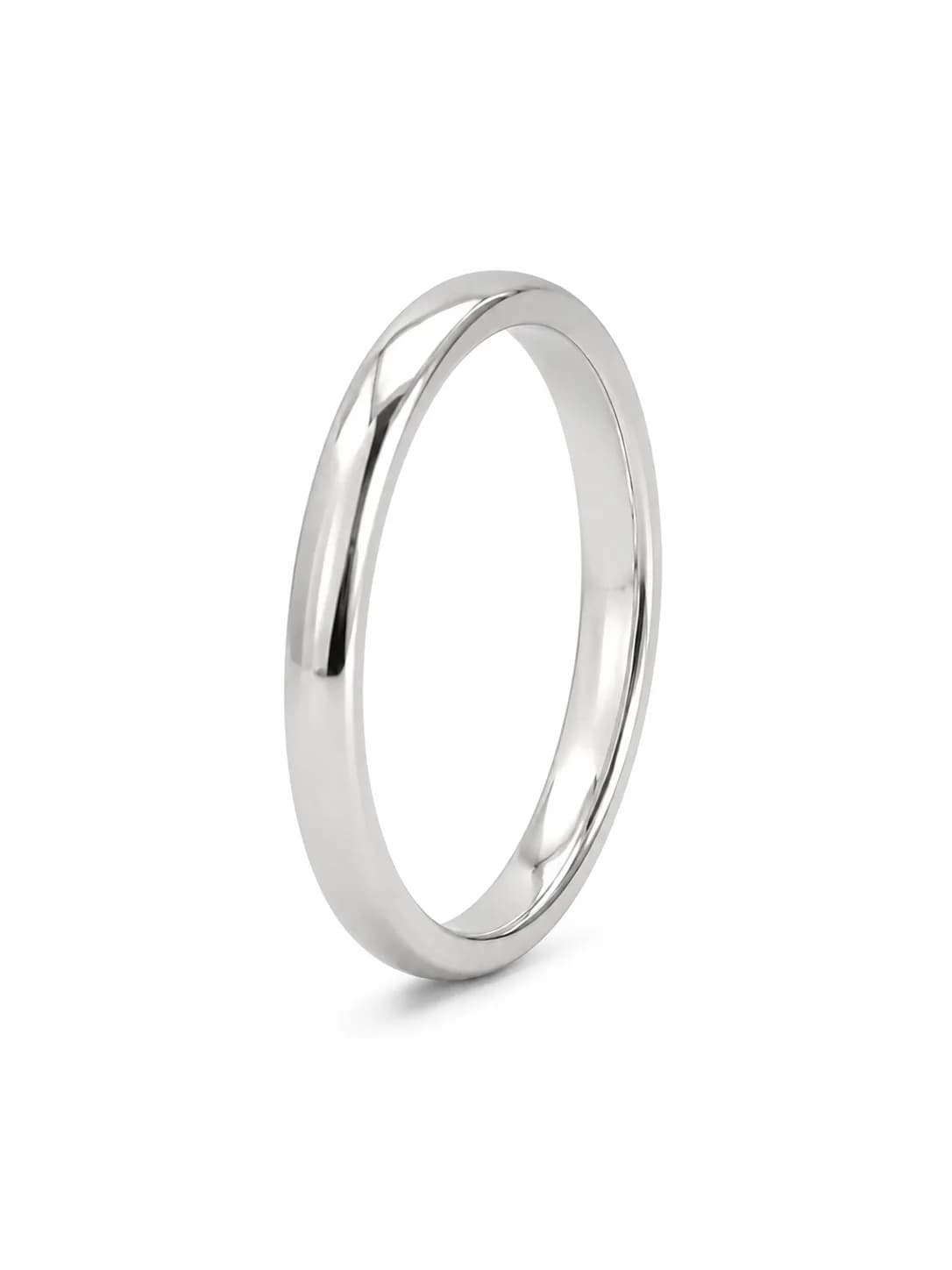 Classic Silver Minimal Band Ring