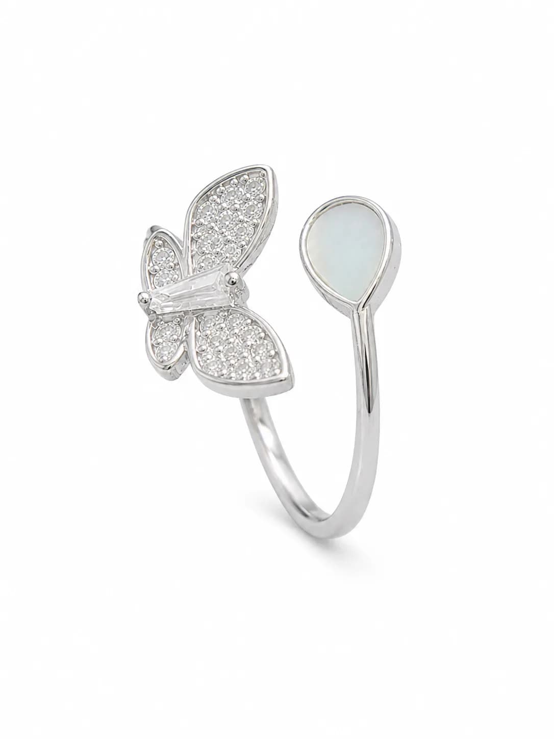 Pearl Butterfly Elegance Ring