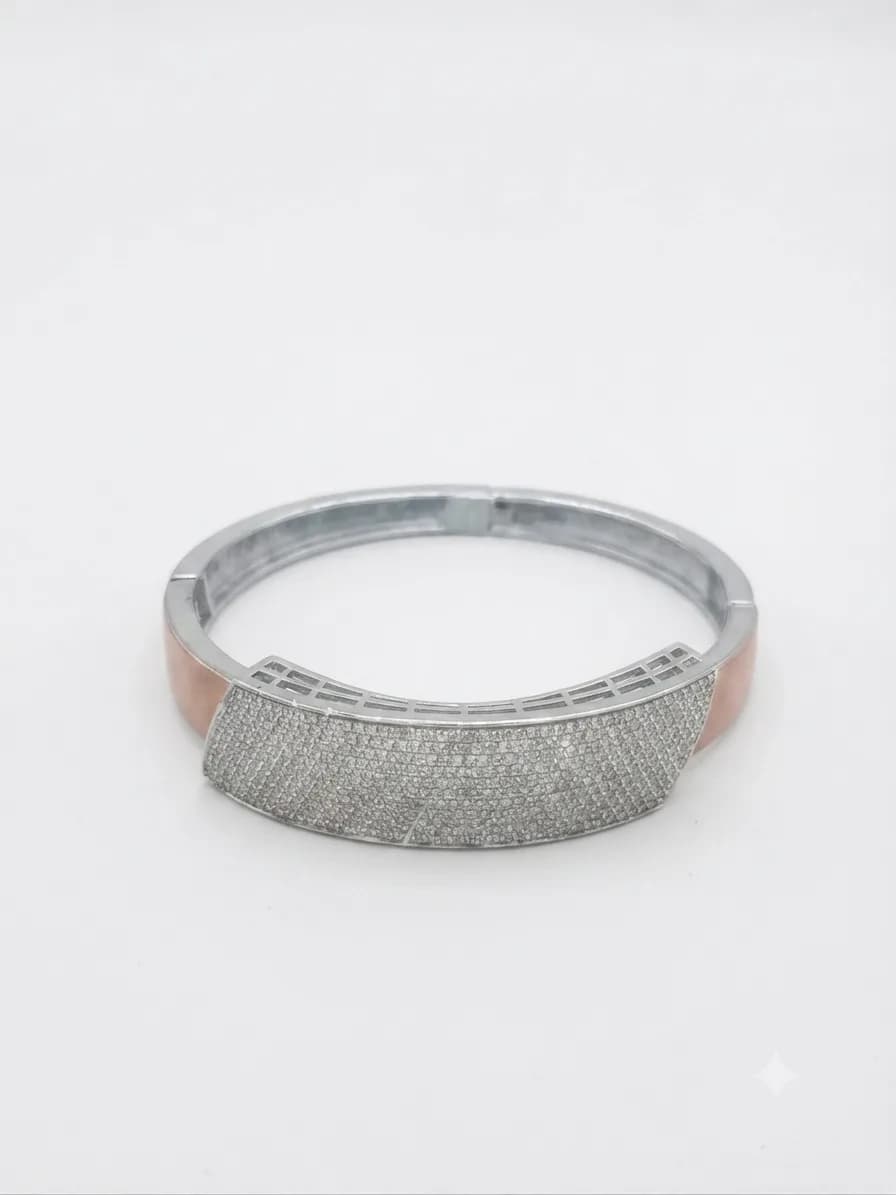 The Diamond-Accented Bangle