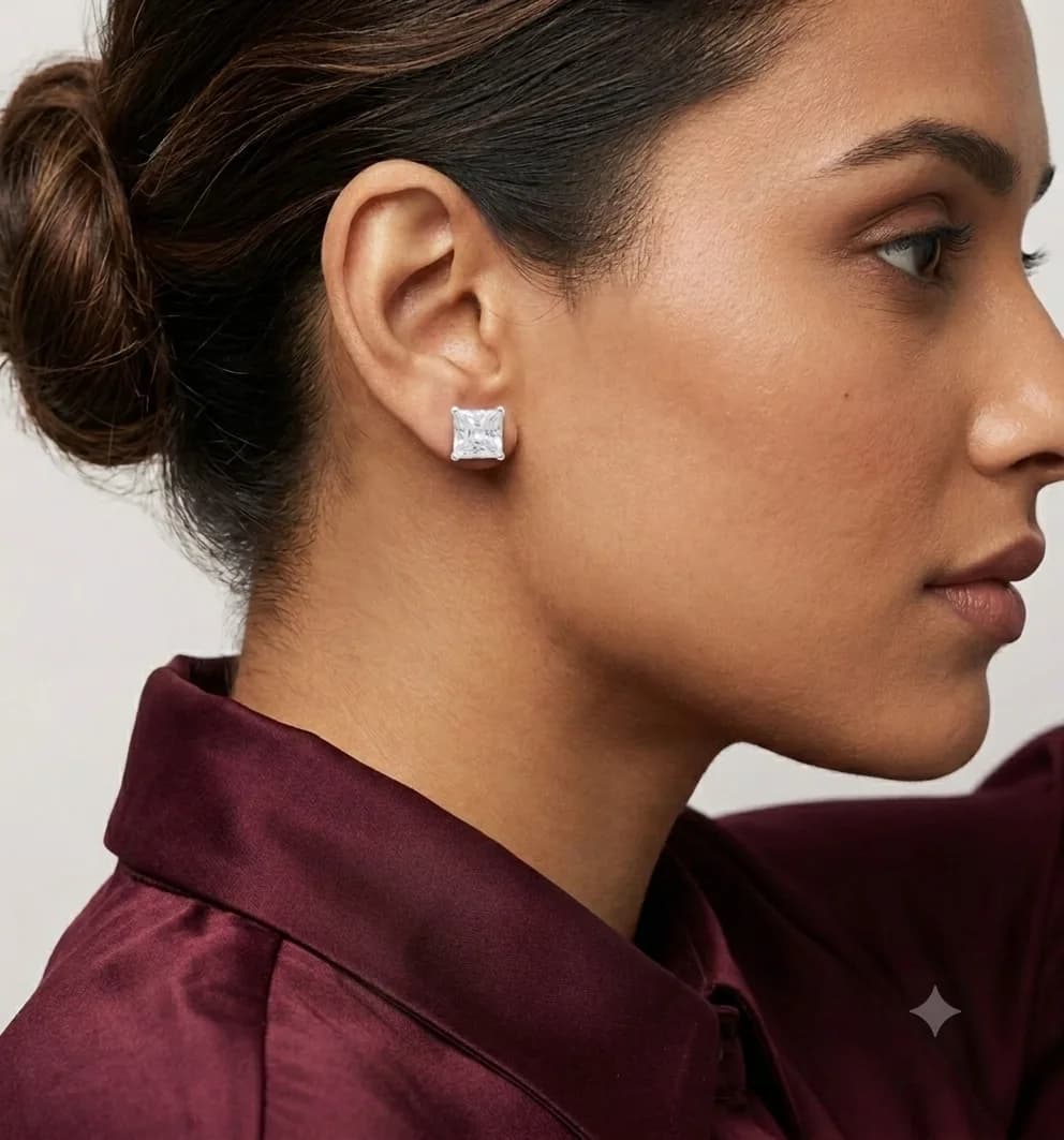 Princess Radiance Stud Earrings