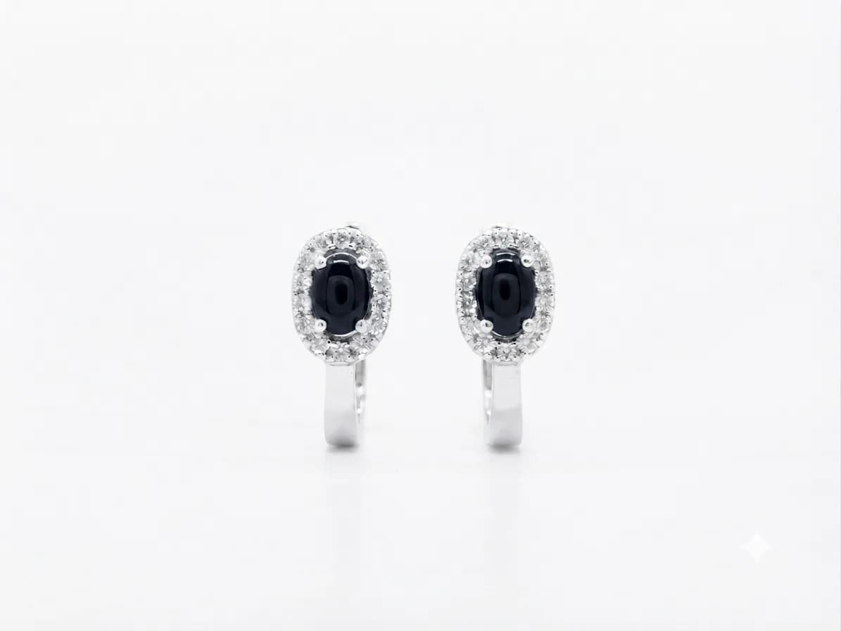 Midnight Halo Hoops