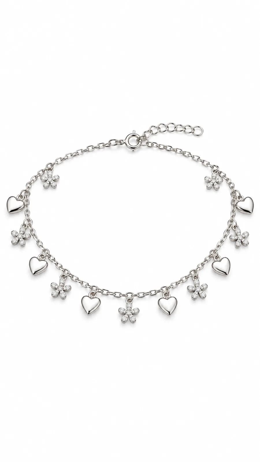 Petal Heart Anklet