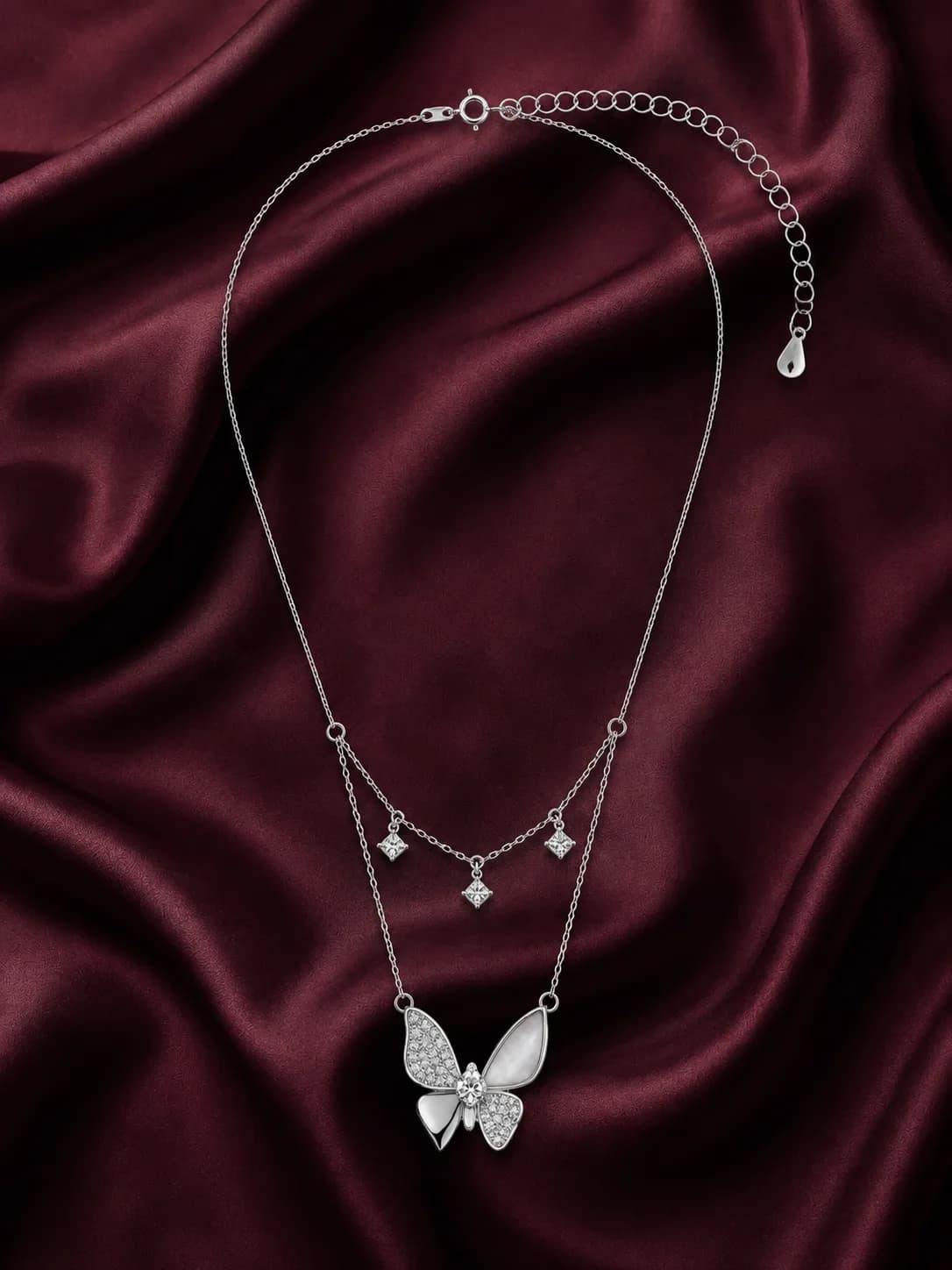 Butterfly Layered Statement Pendant