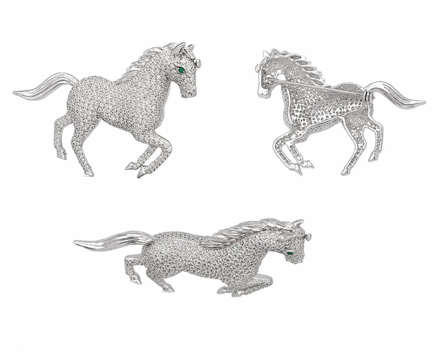 Royal Galloping Horse Brooch