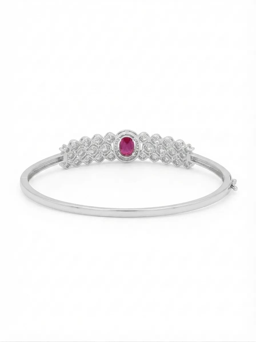 Celeste Ruby Blossom Bangle