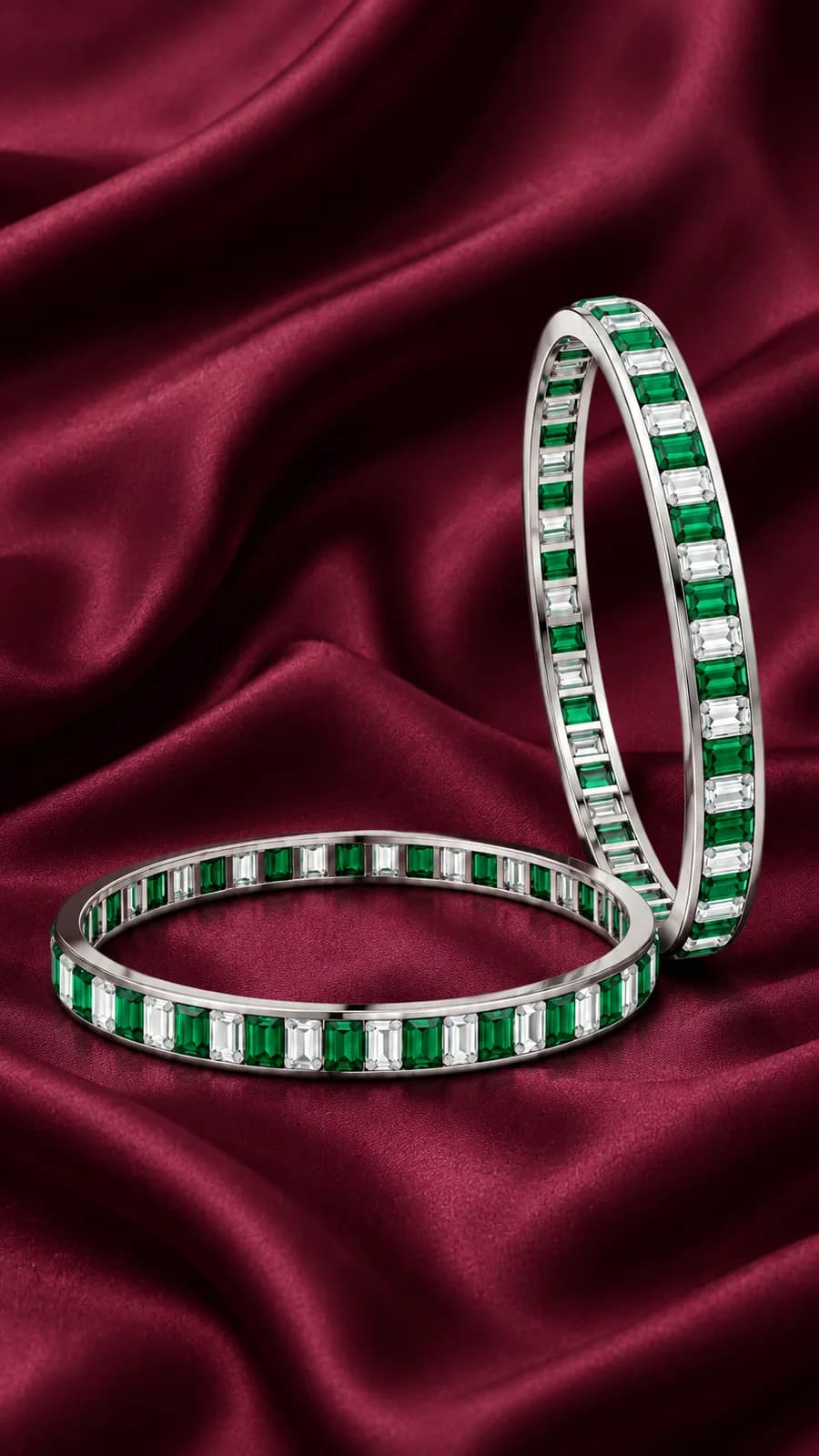 Silver Radiance High-Quality Bangles