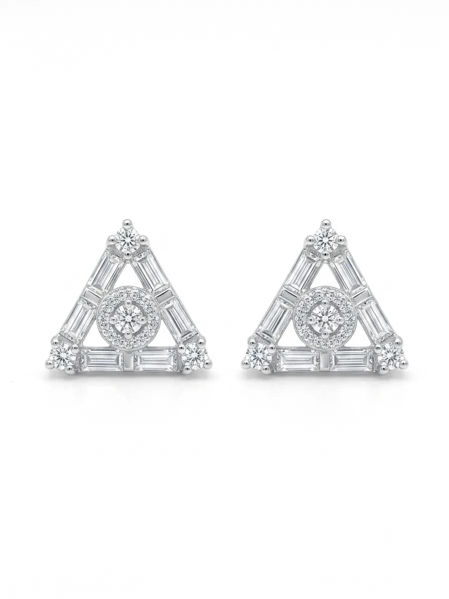 Aurelia Triangle Stud Earrings