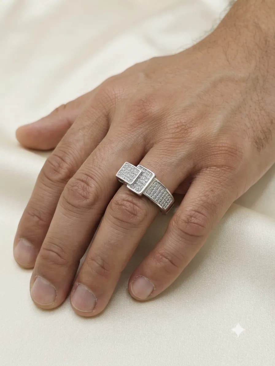 Silver Buckle Ring