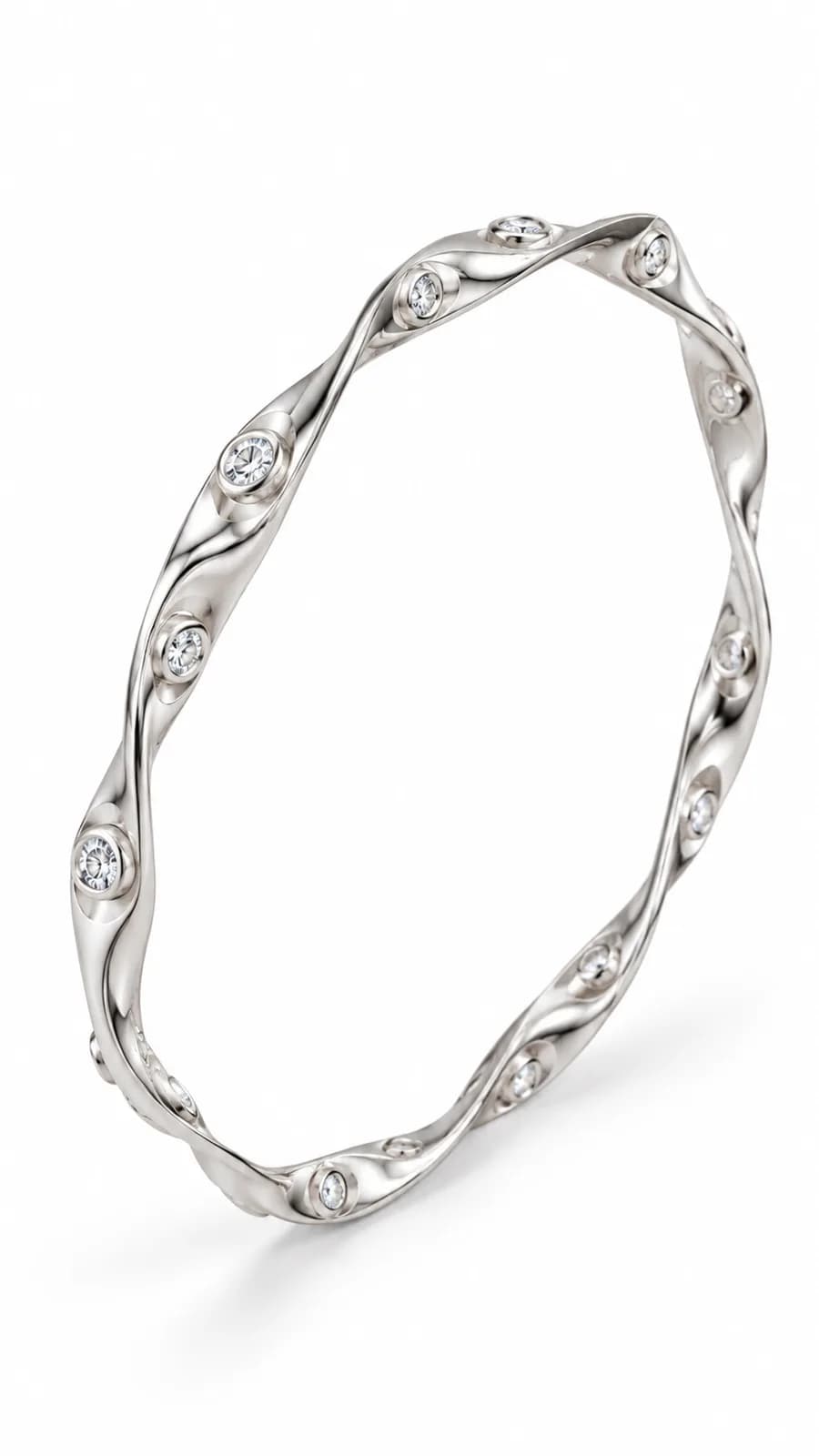 Silver Twisted bangles