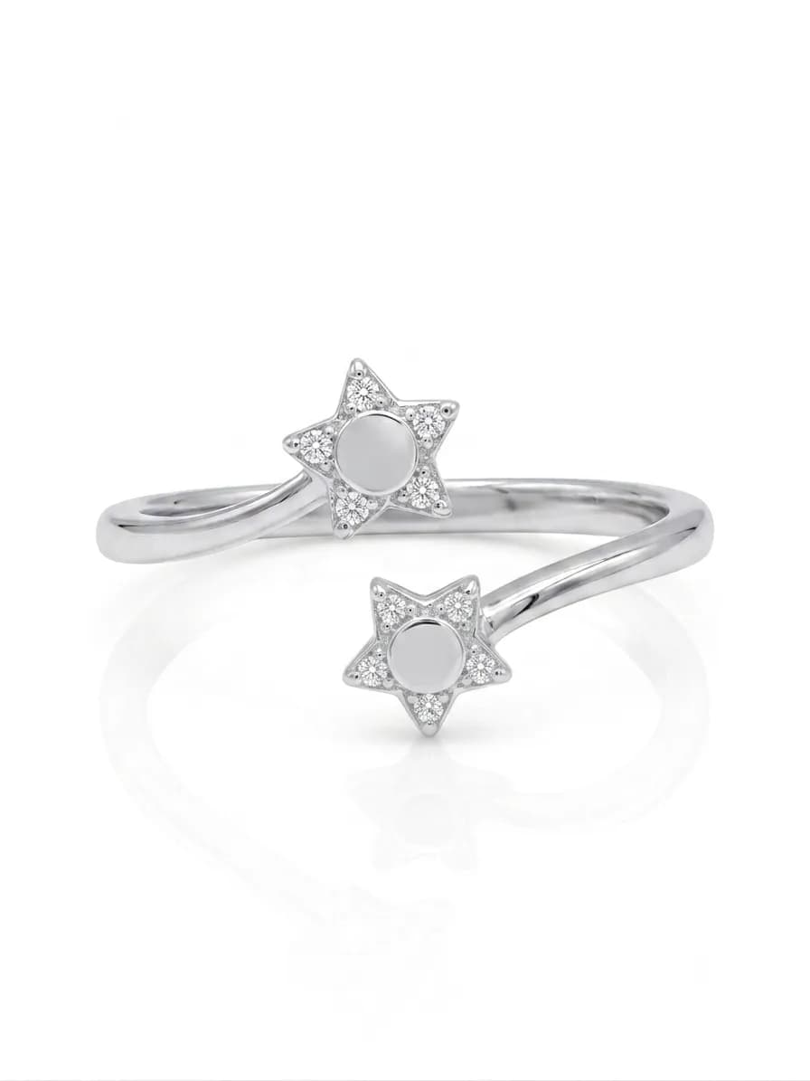 Stellique Twin Star Toe Ring