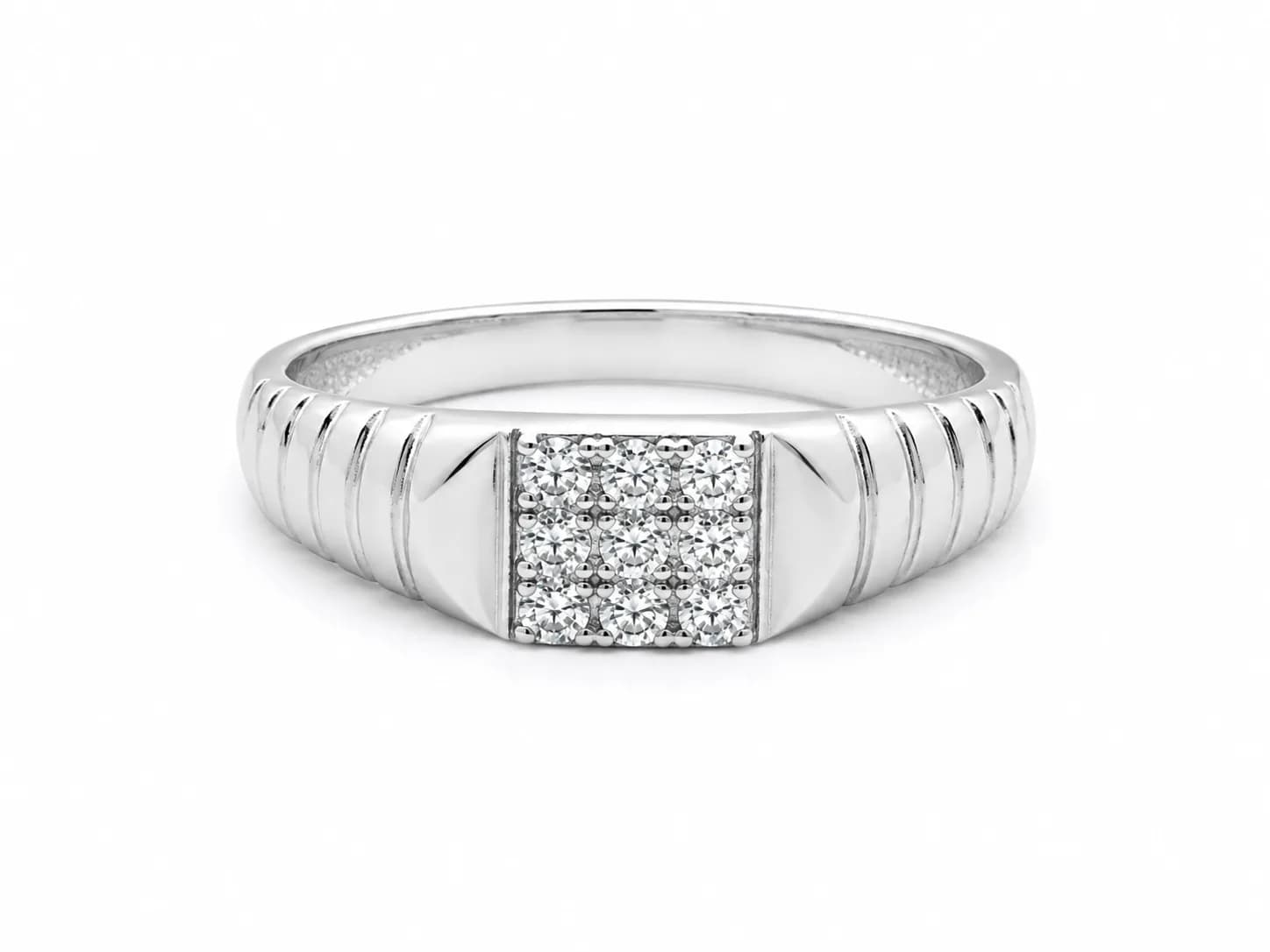 Silver Square Ring