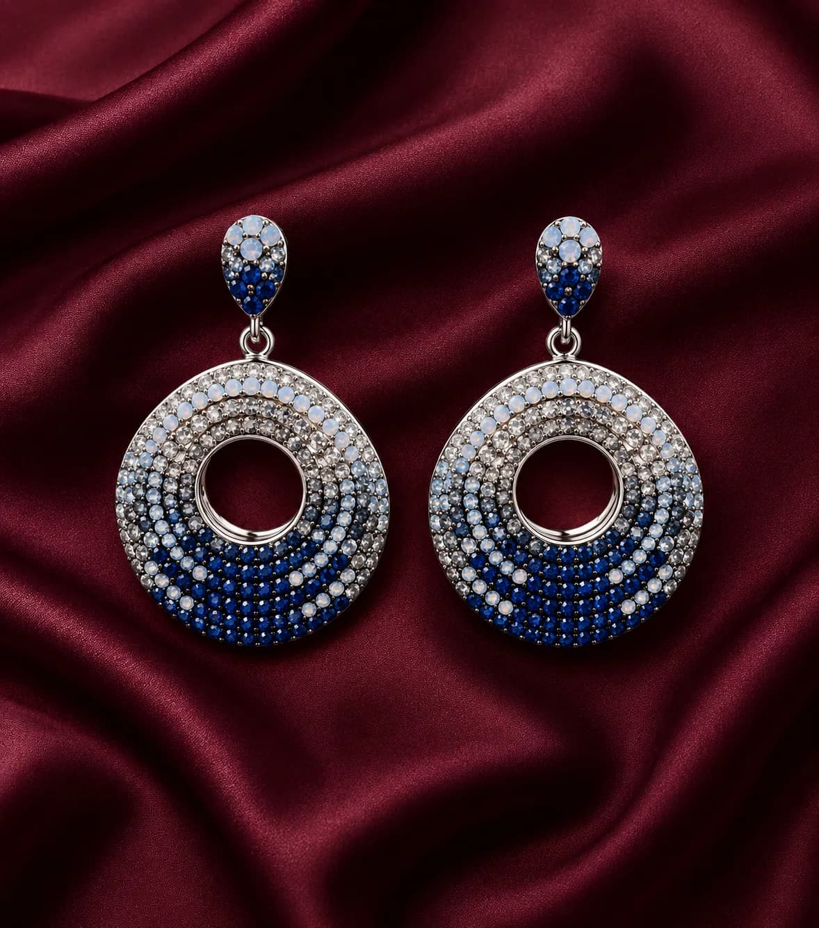 The Celestial Ombré Pavé Hoops