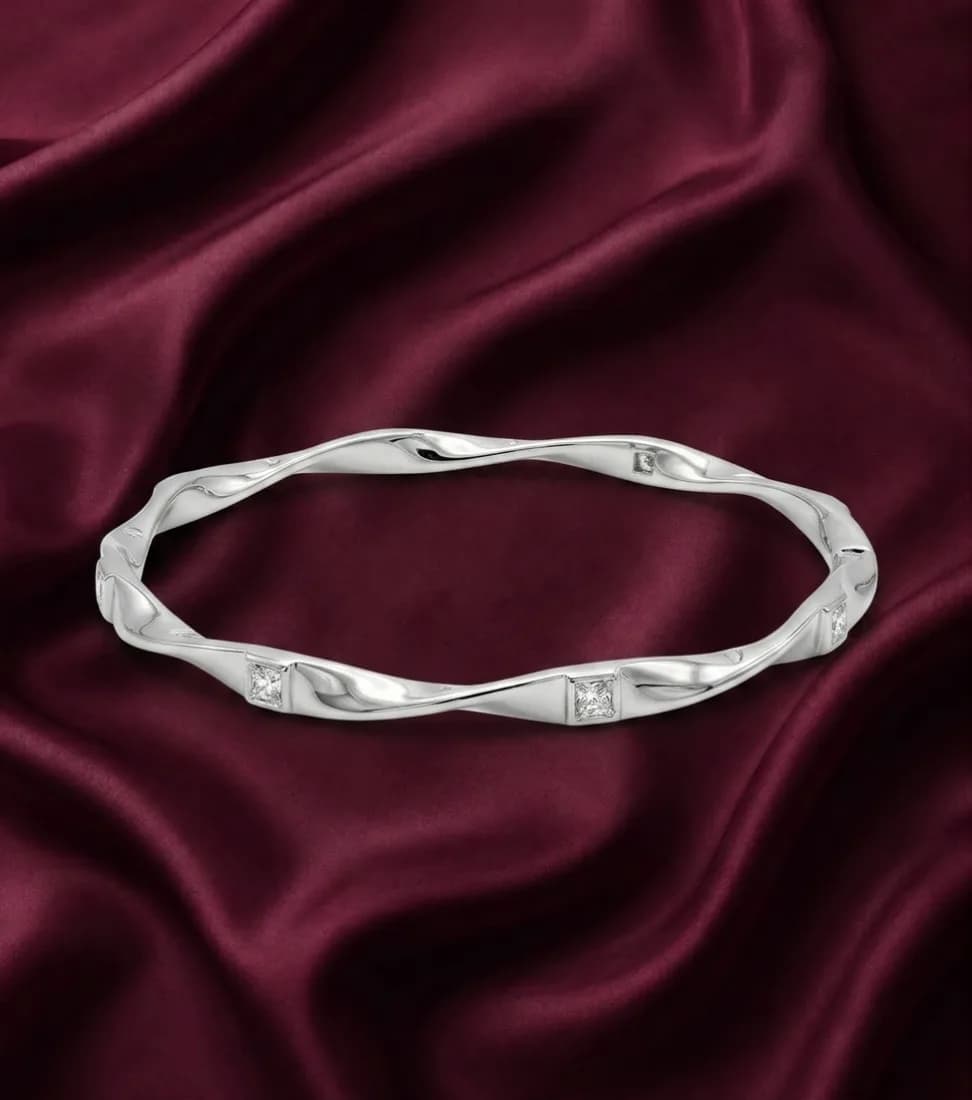Twisted Wave Bangle