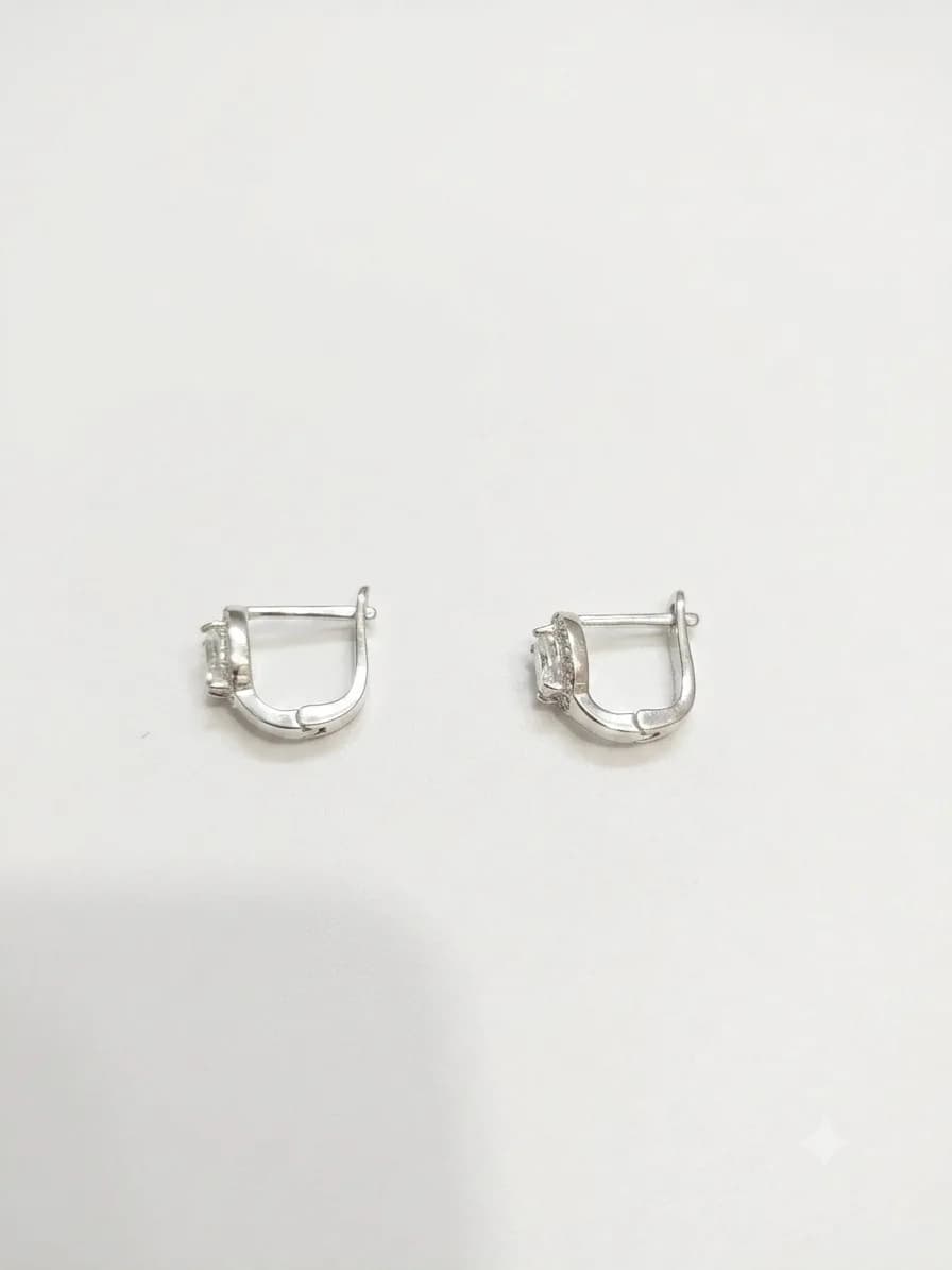 Celeste Solitaire Huggie Earrings