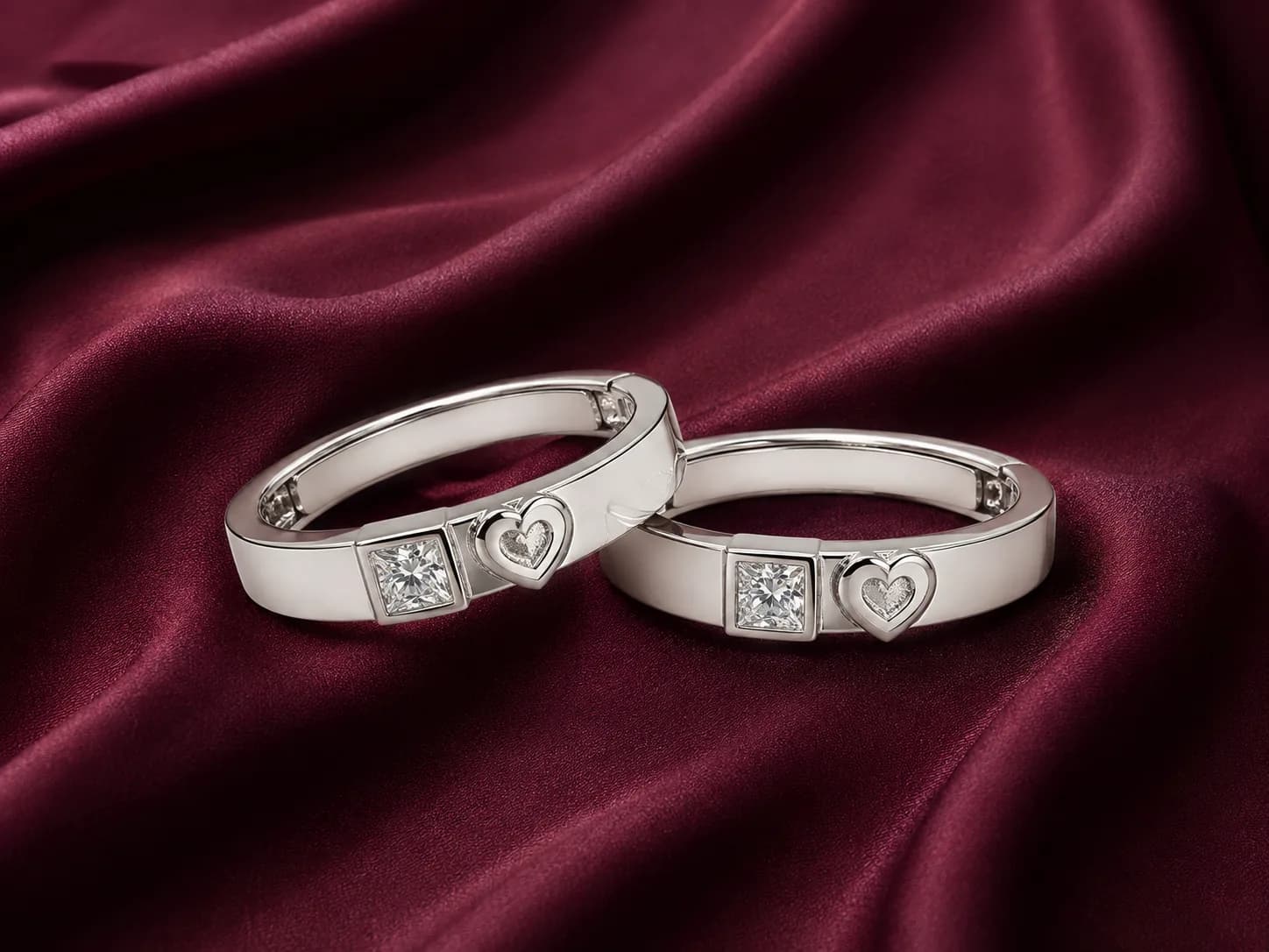 Classic Love Couple Ring