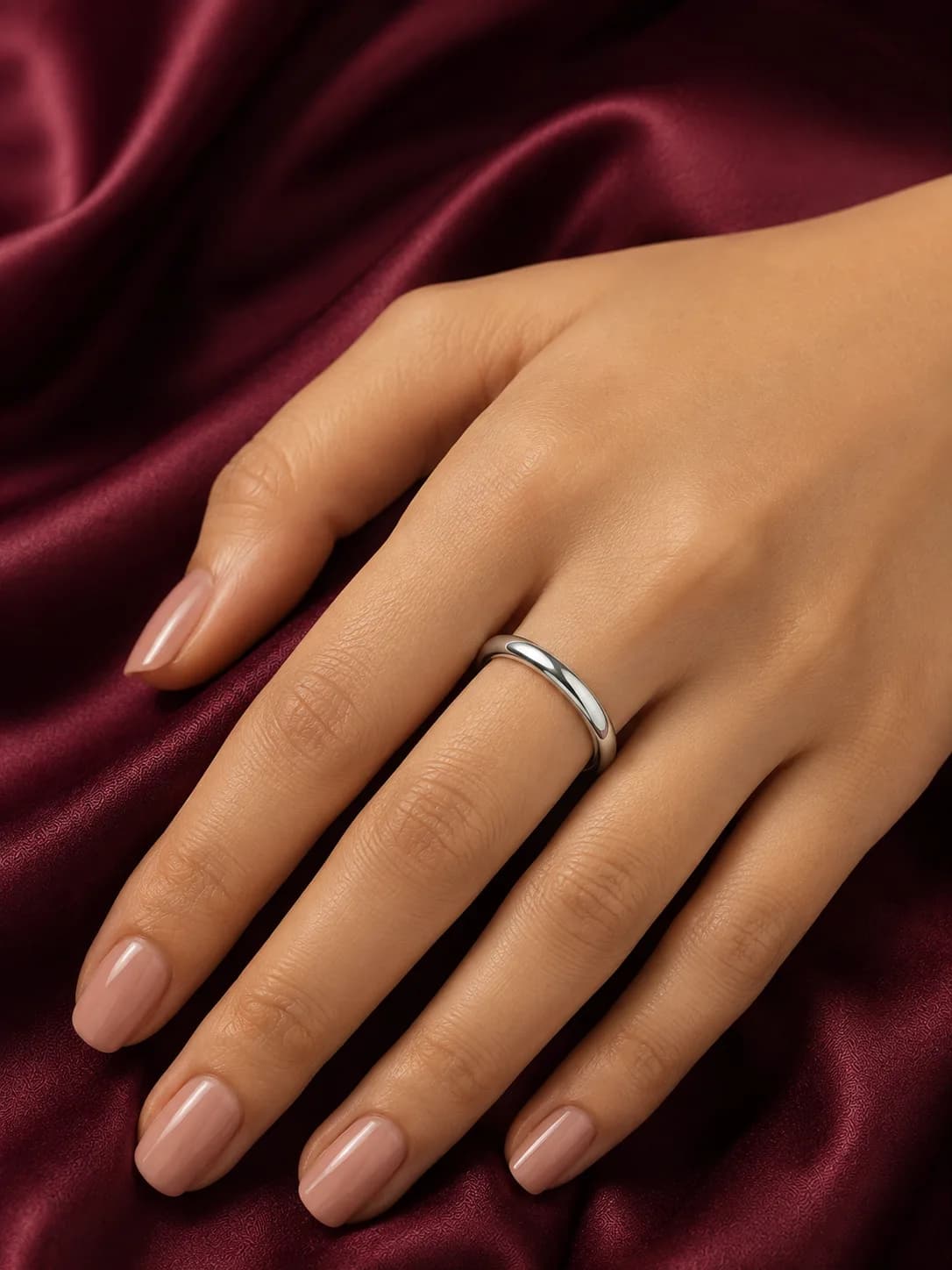Classic Silver Minimal Band Ring