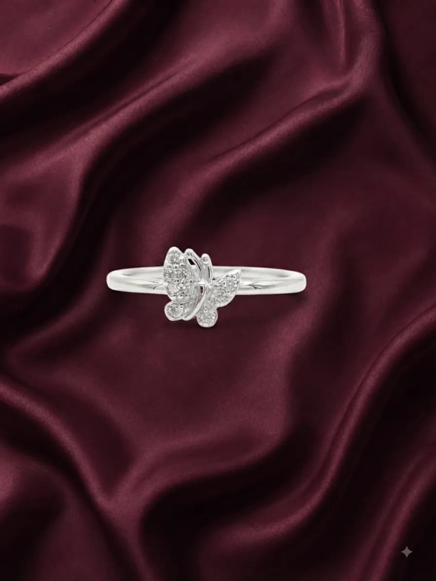 The Crystal Butterfly Ring