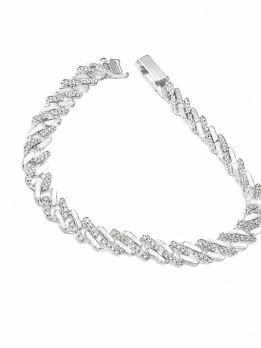 Luxe Link Sparkle Men’s Bracelet