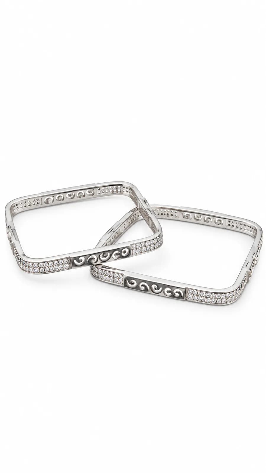 Silver Swirl Bangle