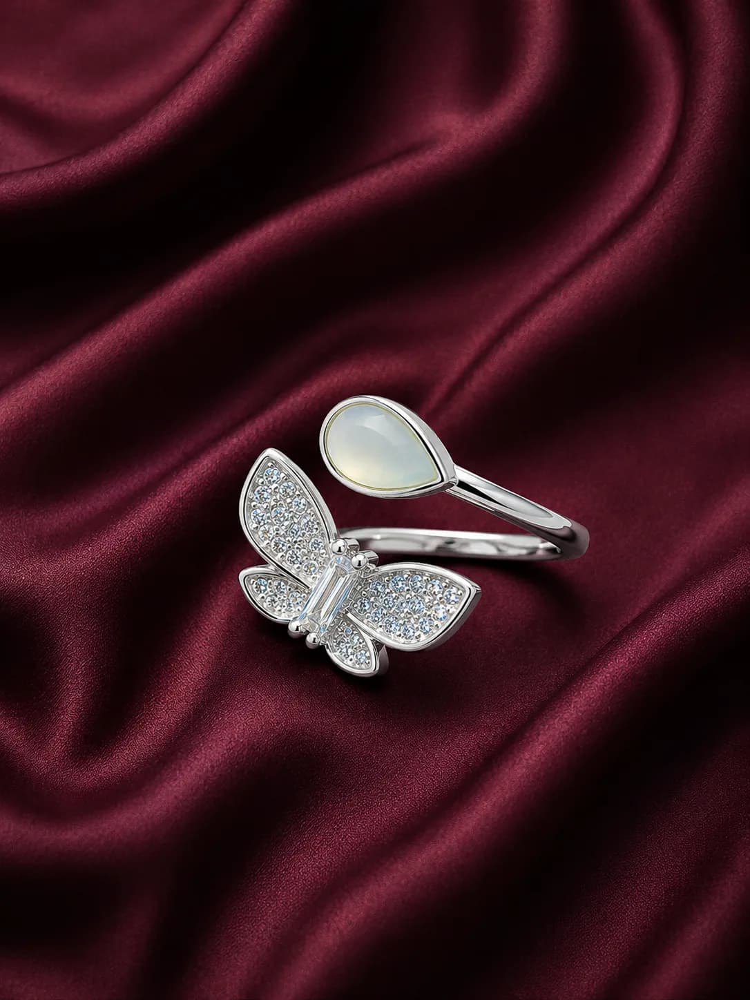 Pearl Butterfly Elegance Ring