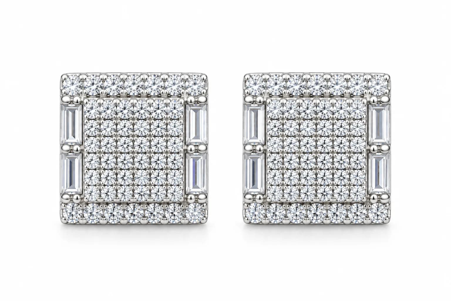 Silver Crystal earring