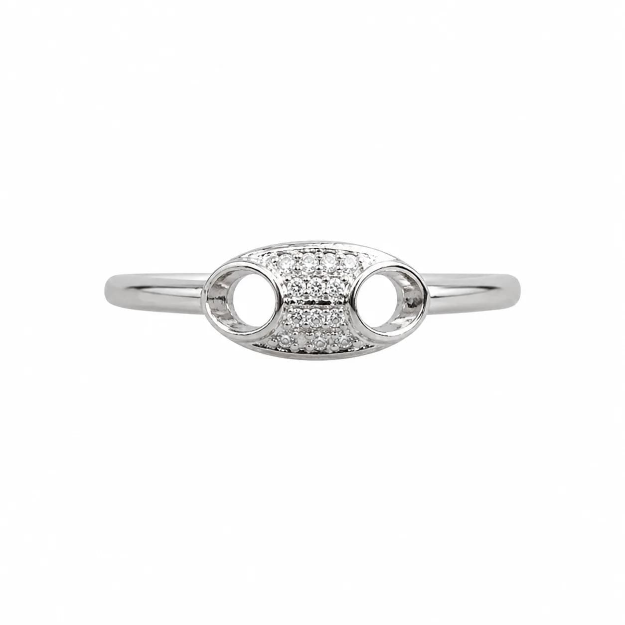 Celestia Oval Halo Ring