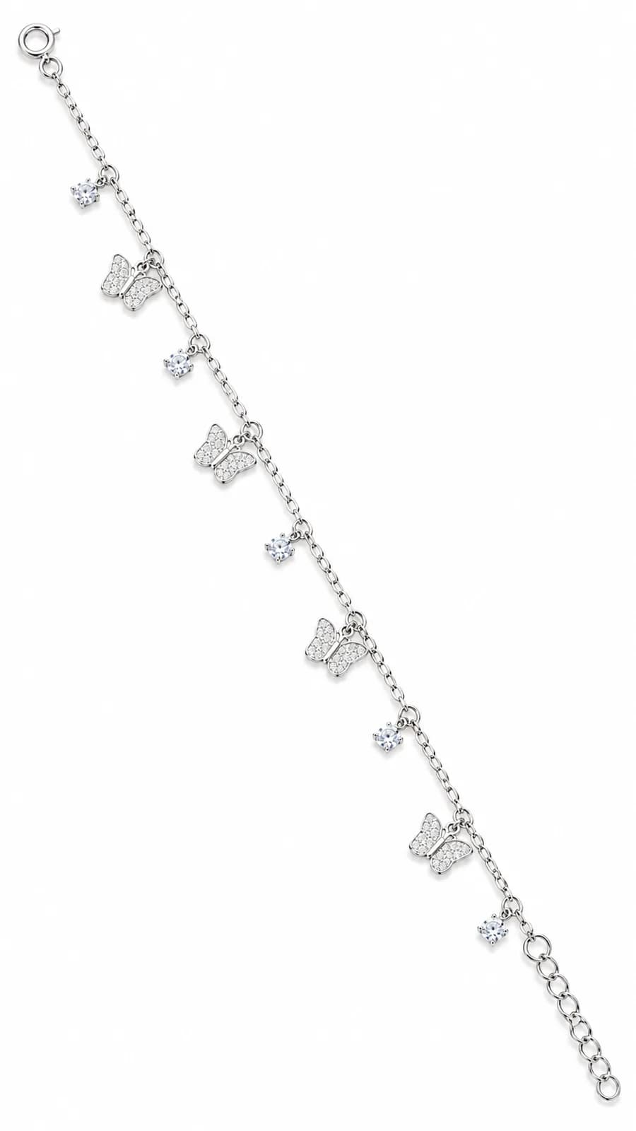 Crystal Butterfly Dangle Ankle