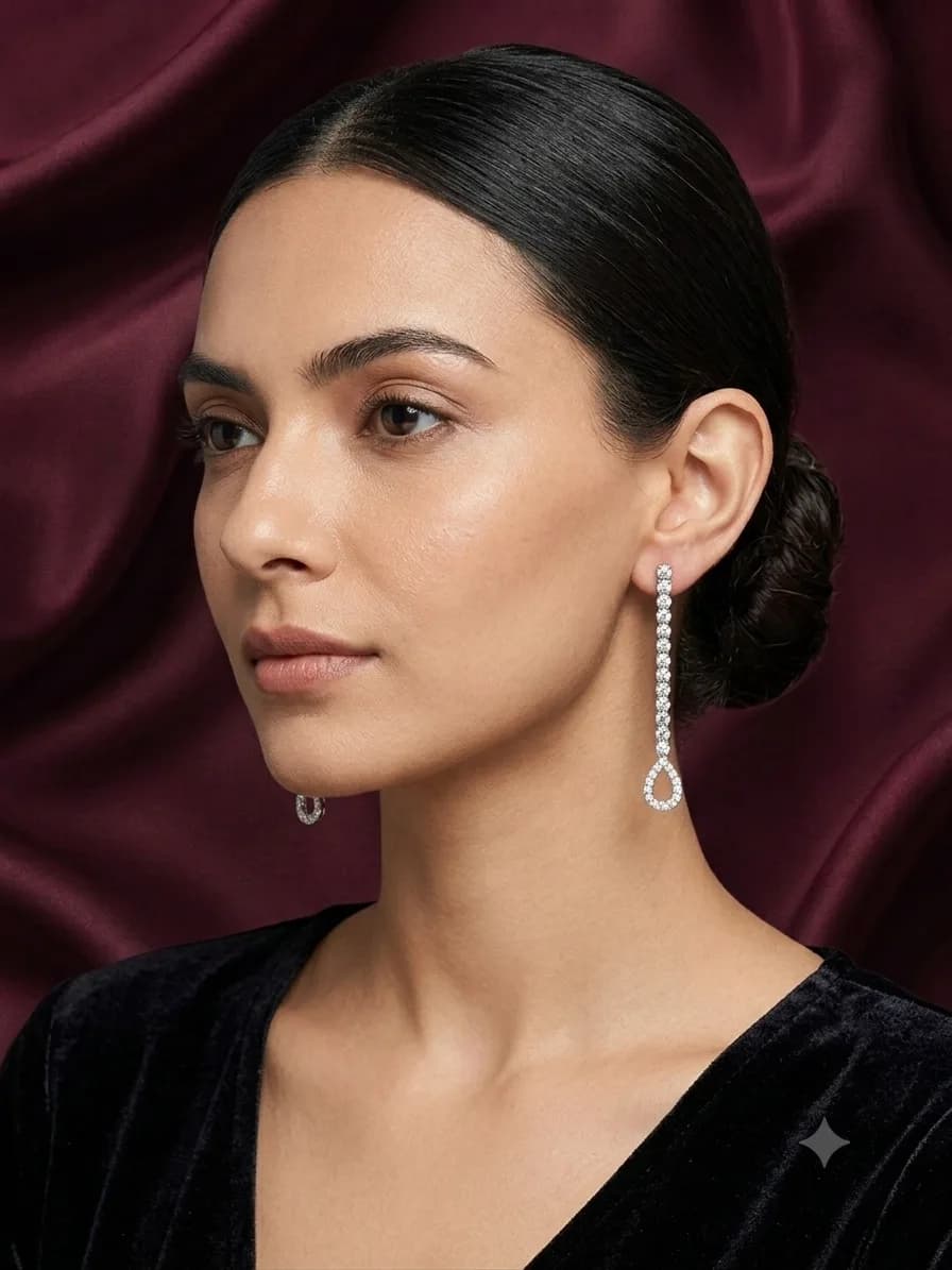 Crystal Cascade Earrings