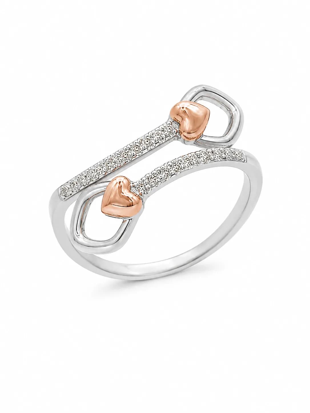 Rose Gold Buckle Open Ring