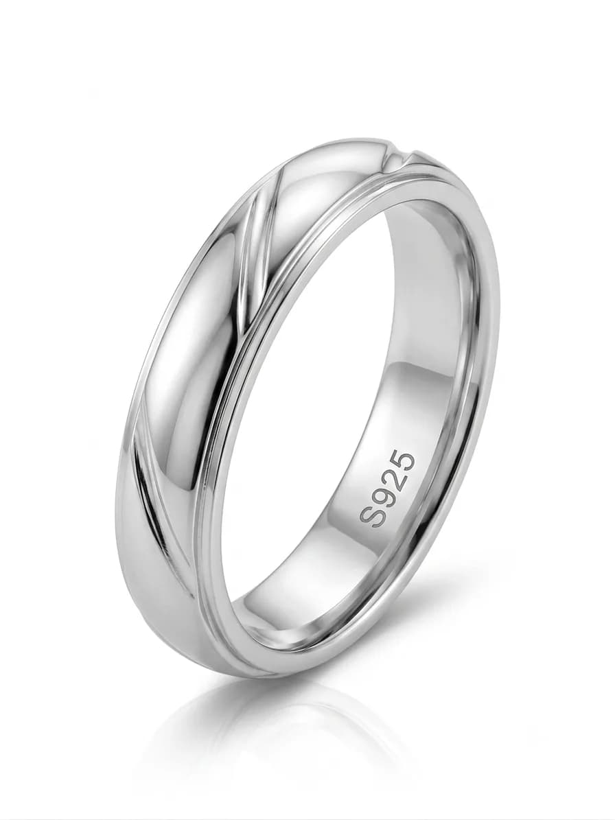 Silver Carved Ring