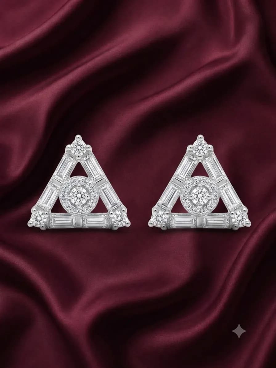 Aurelia Triangle Stud Earrings