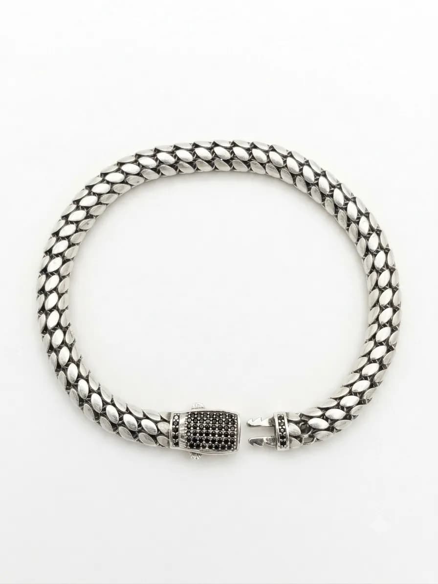 Obsidian Dragon Link Bracelet