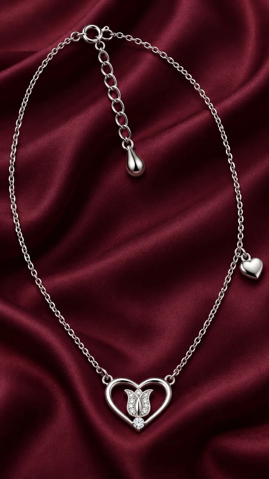 Eternal Heart Bloom Necklace