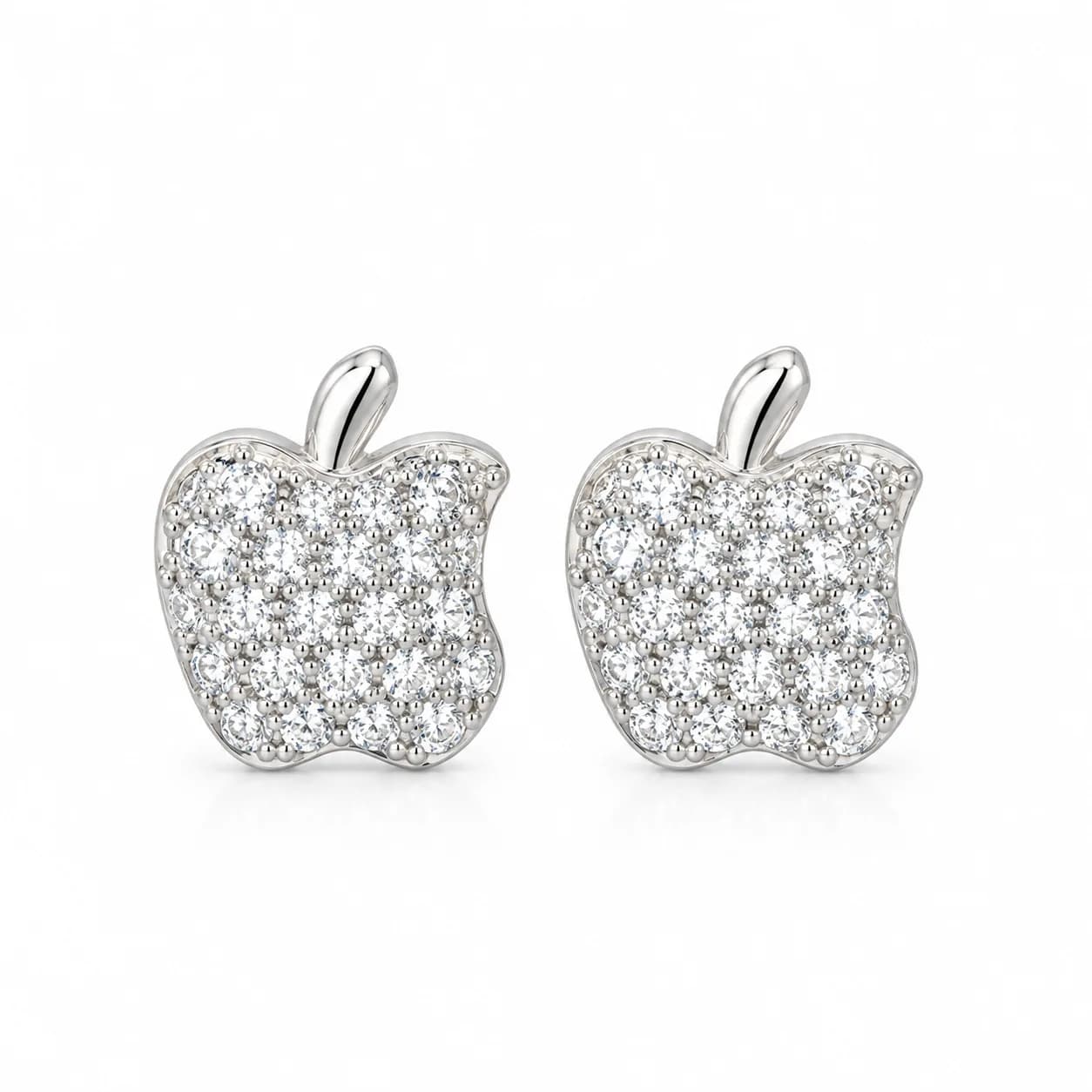 Apple Silver Stud