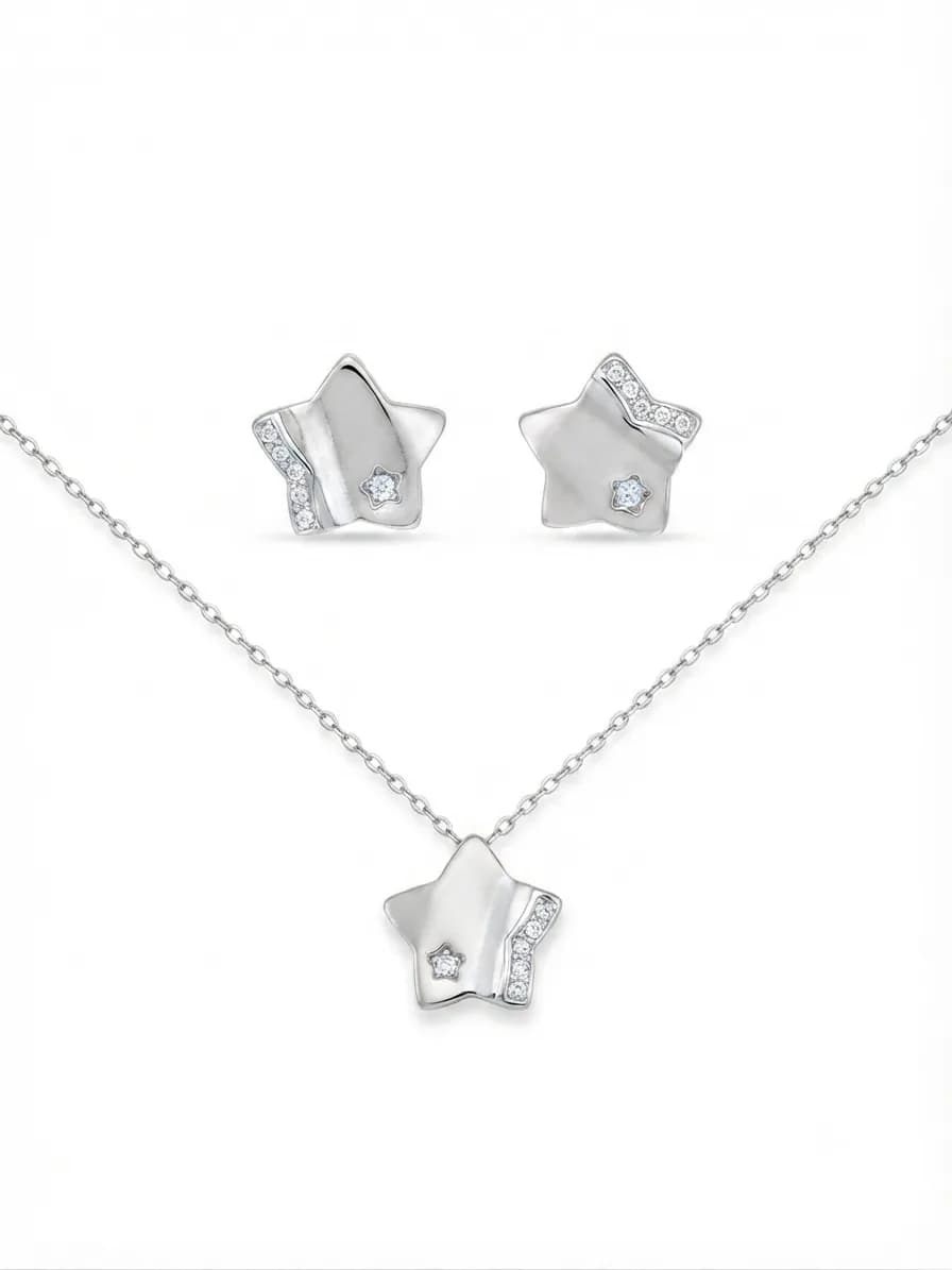 star-shaped pendant set
