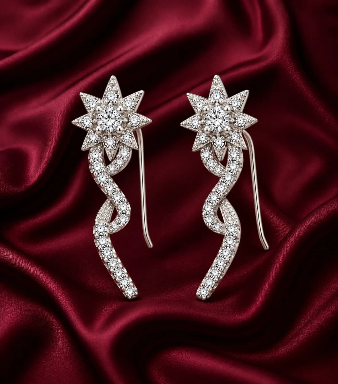 Silver Celestial Earring