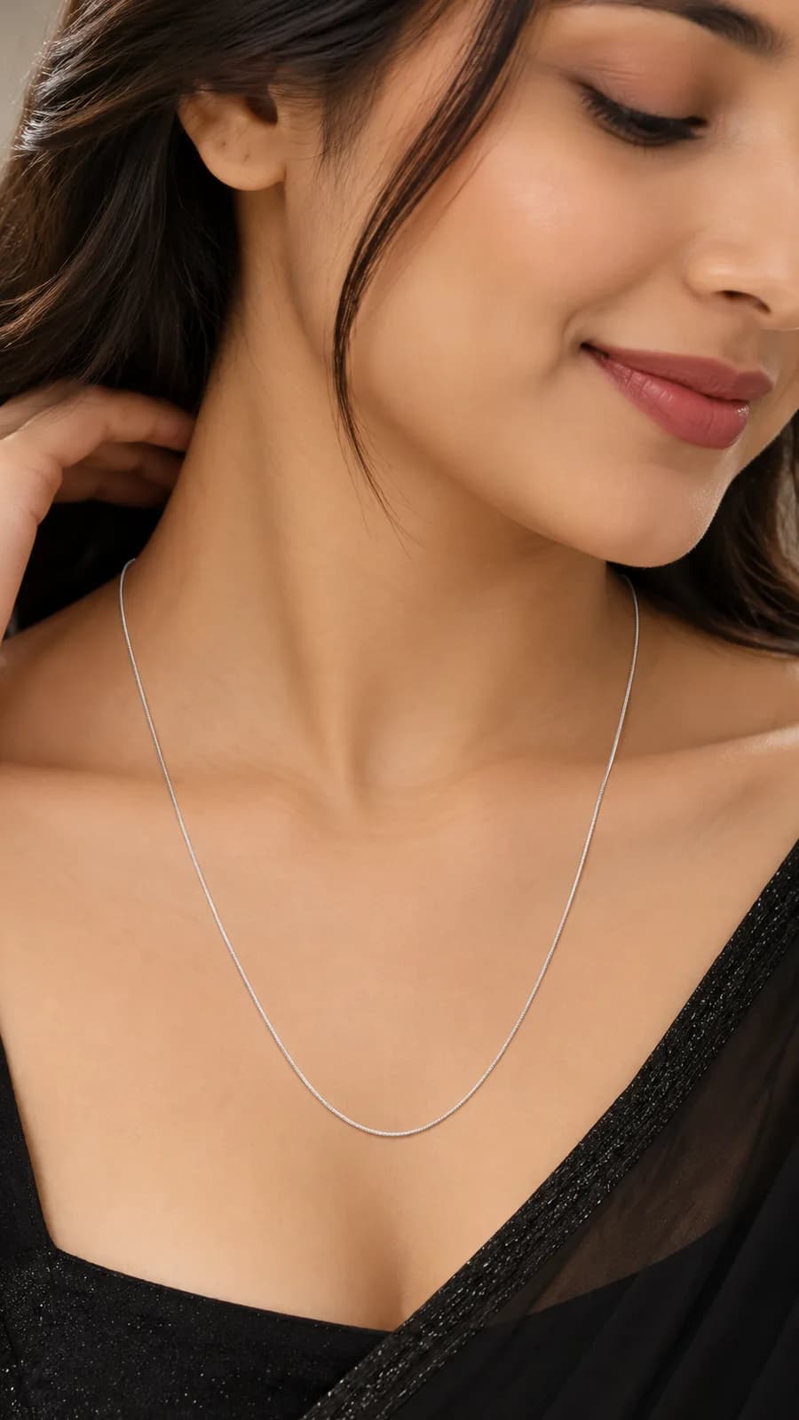 Silver Elegant Snake Chain