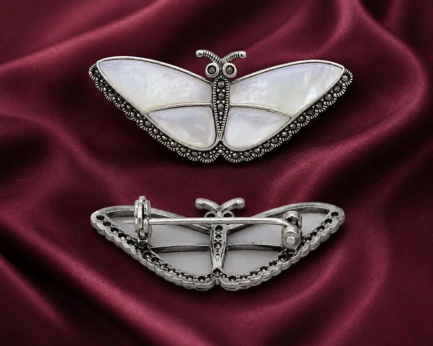 Moonlit Butterfly Brooch