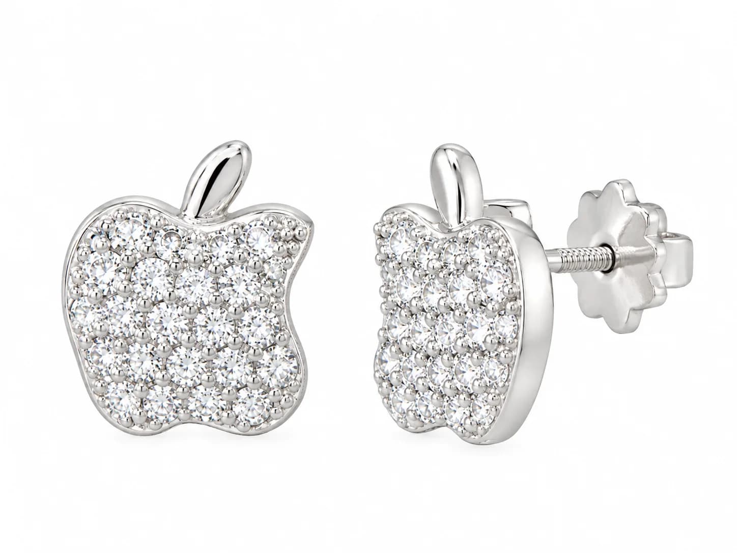Apple Silver Stud